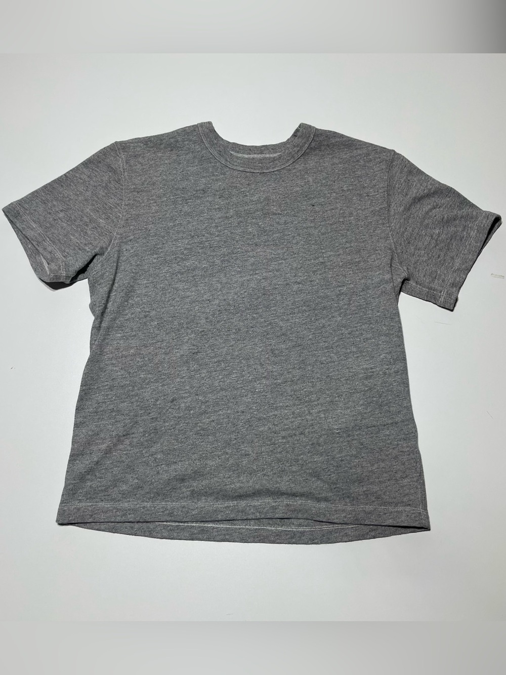 Buck Mason Field Spec 90s Boxy Heavy Tee Gray Mens Size L